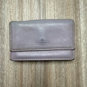 Coach Y2K Vintage Accordion Style Small Wallet in Light Purple Used Condition